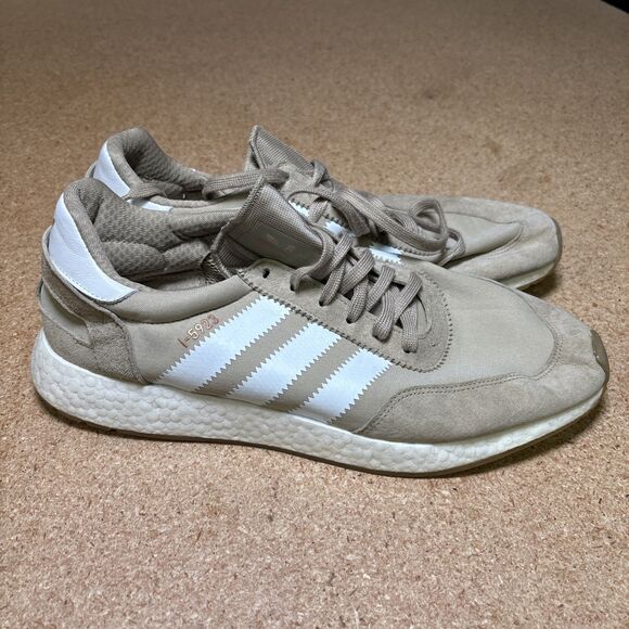Adidas Originals Sz 14 I-5923 Iniki Leather Boost Shoes Beige White main image 7